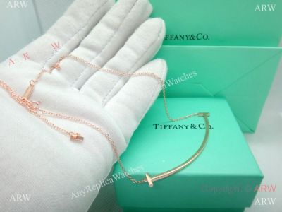 Replica T I F F I NY Smile Necklace 925 Sterling Silver necklace